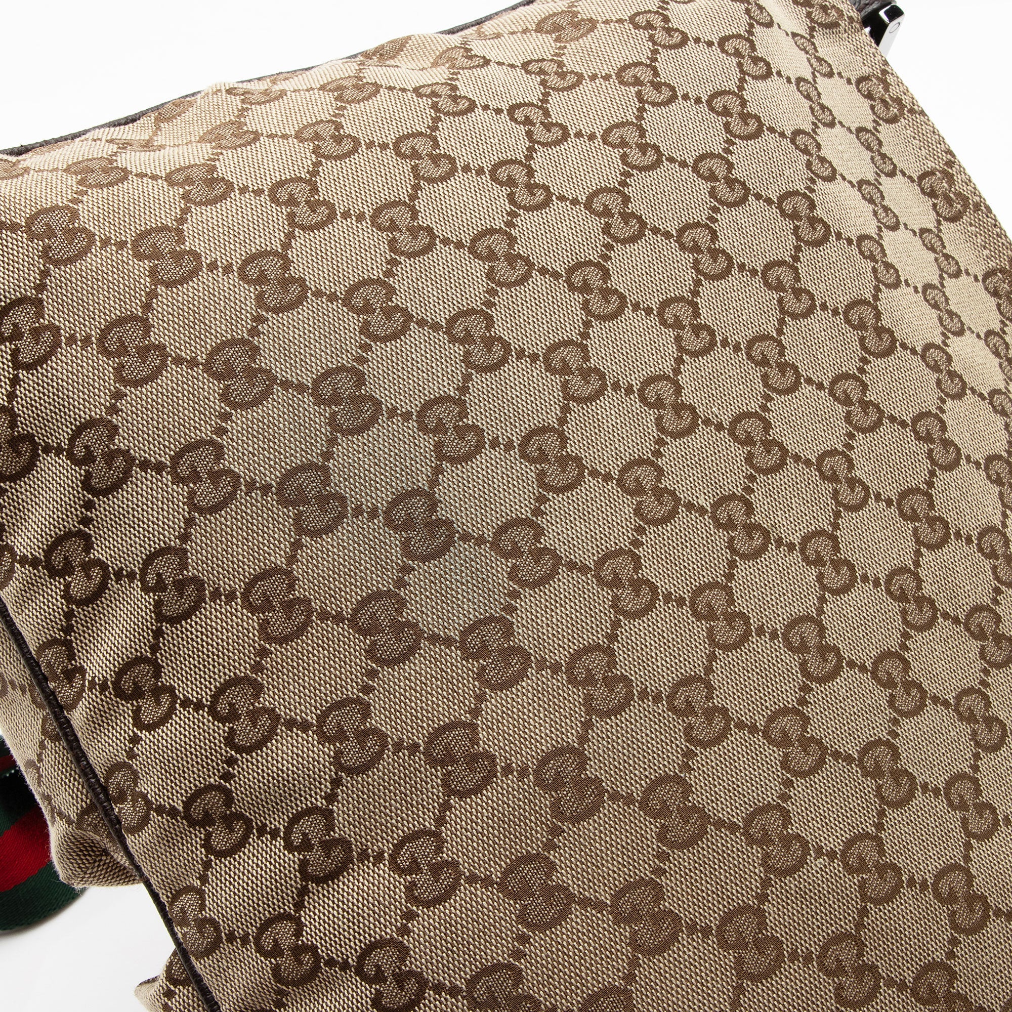 Gucci GG Canvas Web Medium Messenger (SHF-dVcIQ1)