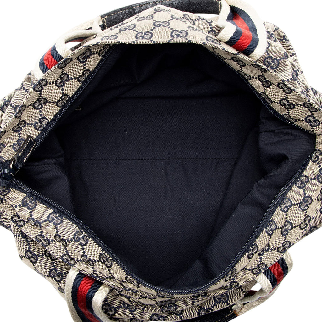 Gucci GG Canvas Web N/S Large Tote
