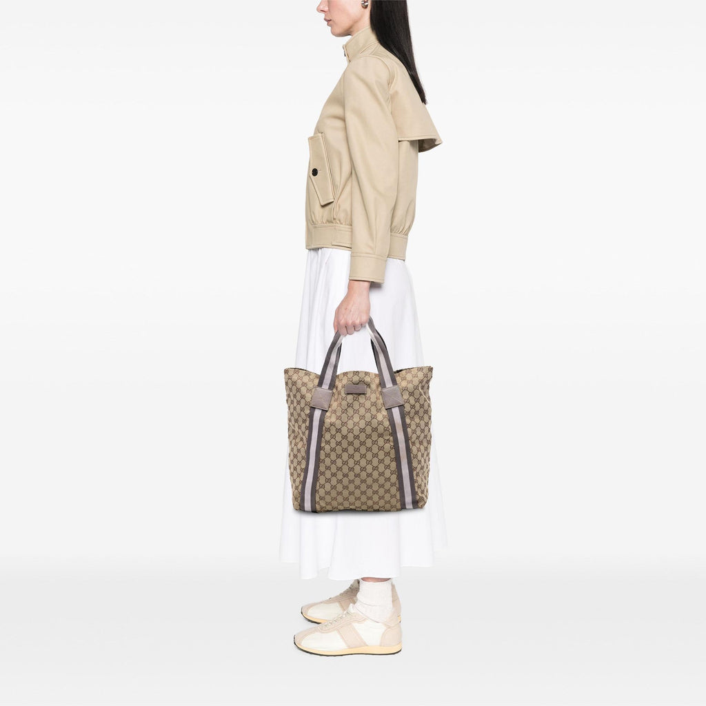 Gucci GG Canvas Web Tote