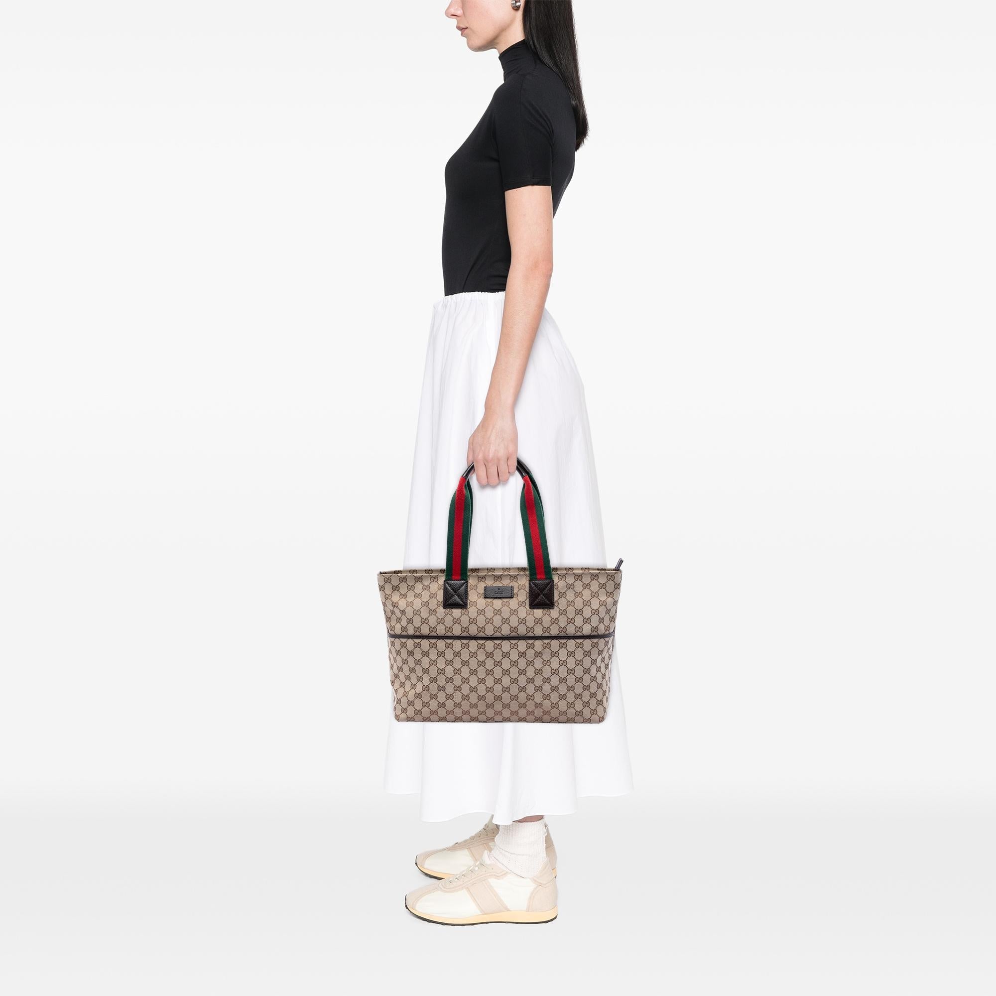 Gucci GG Canvas Web Tote