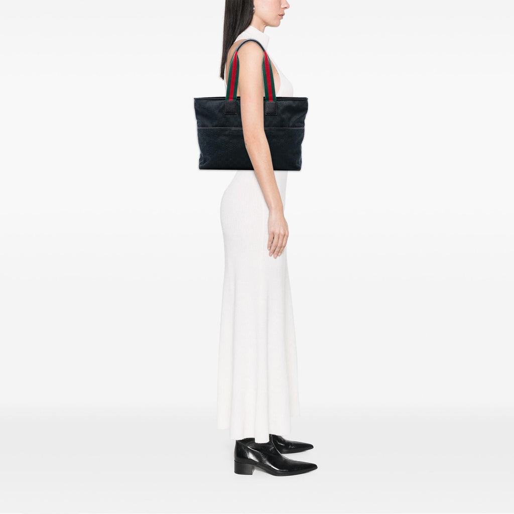 Gucci GG Canvas Web Tote