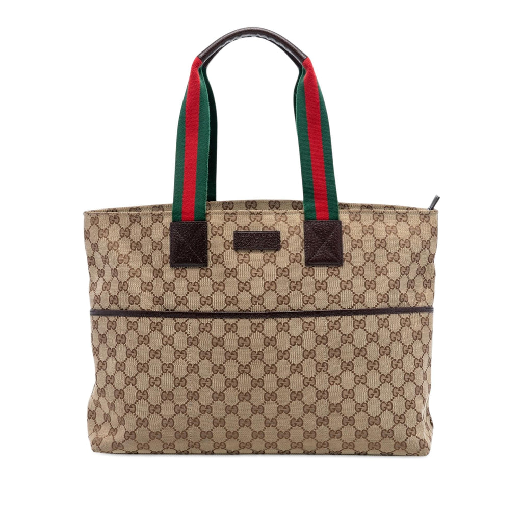 Gucci GG Canvas Web Tote