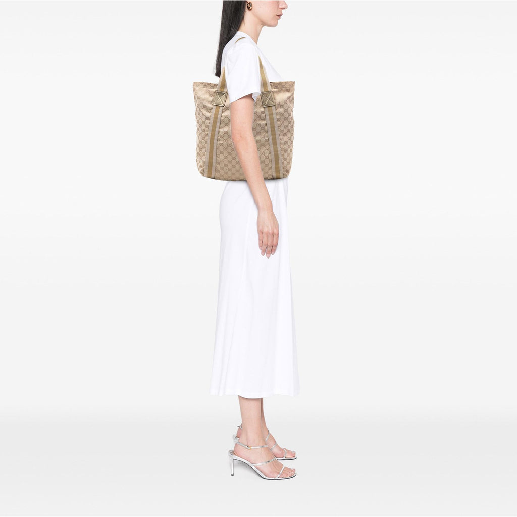 Gucci GG Canvas Web Tote