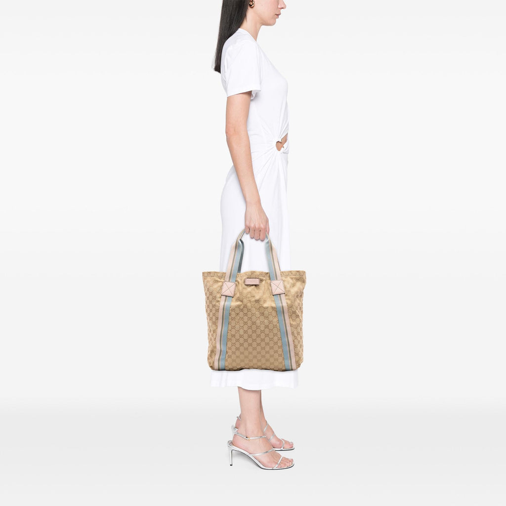 Gucci GG Canvas Web Tote