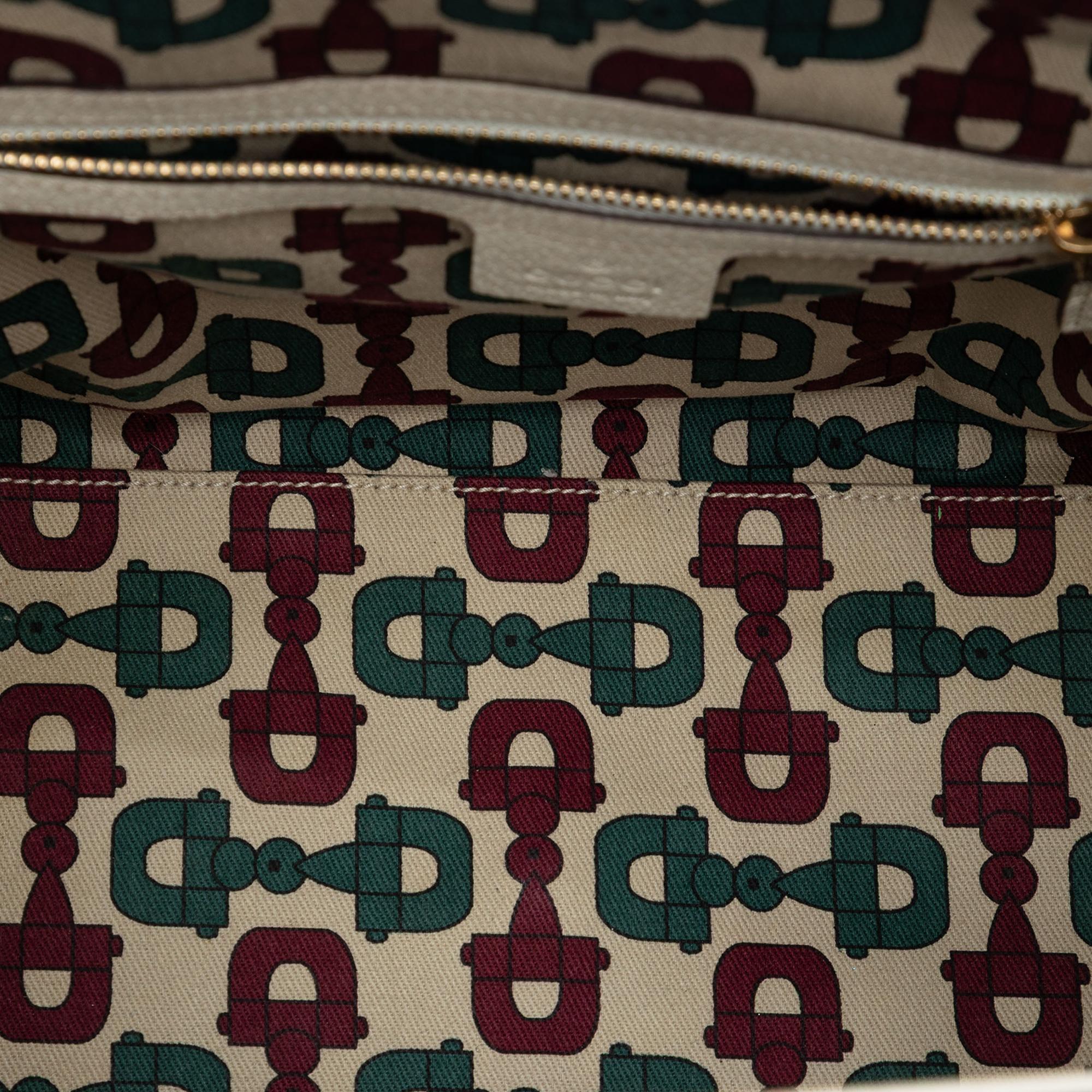 Gucci GG Canvas Web Treasure Handbag