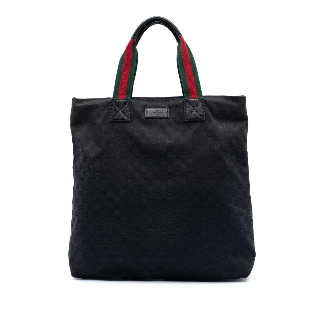 Gucci GG Canvas Web Vertical Tote