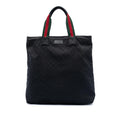Gucci GG Canvas Web Vertical Tote