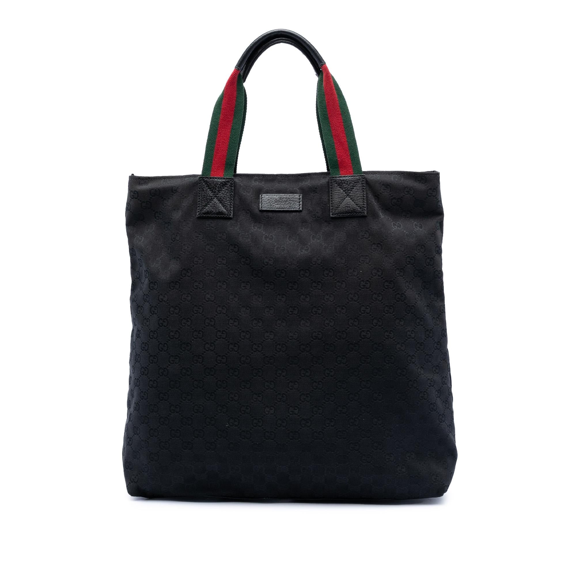 Gucci GG Canvas Web Vertical Tote