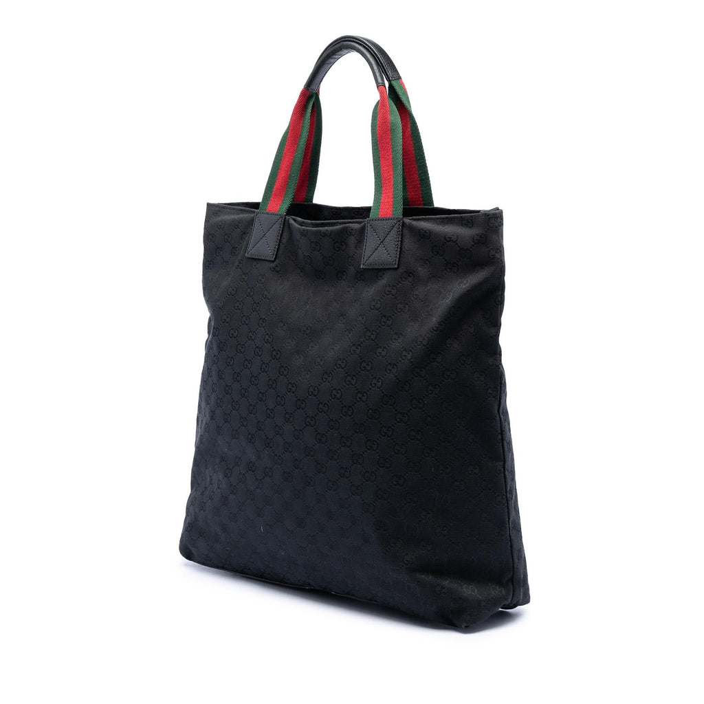 Gucci GG Canvas Web Vertical Tote