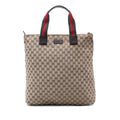 Gucci GG Canvas Web Vertical Tote