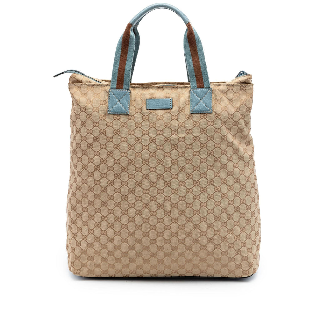Gucci GG Canvas Web Vertical Tote
