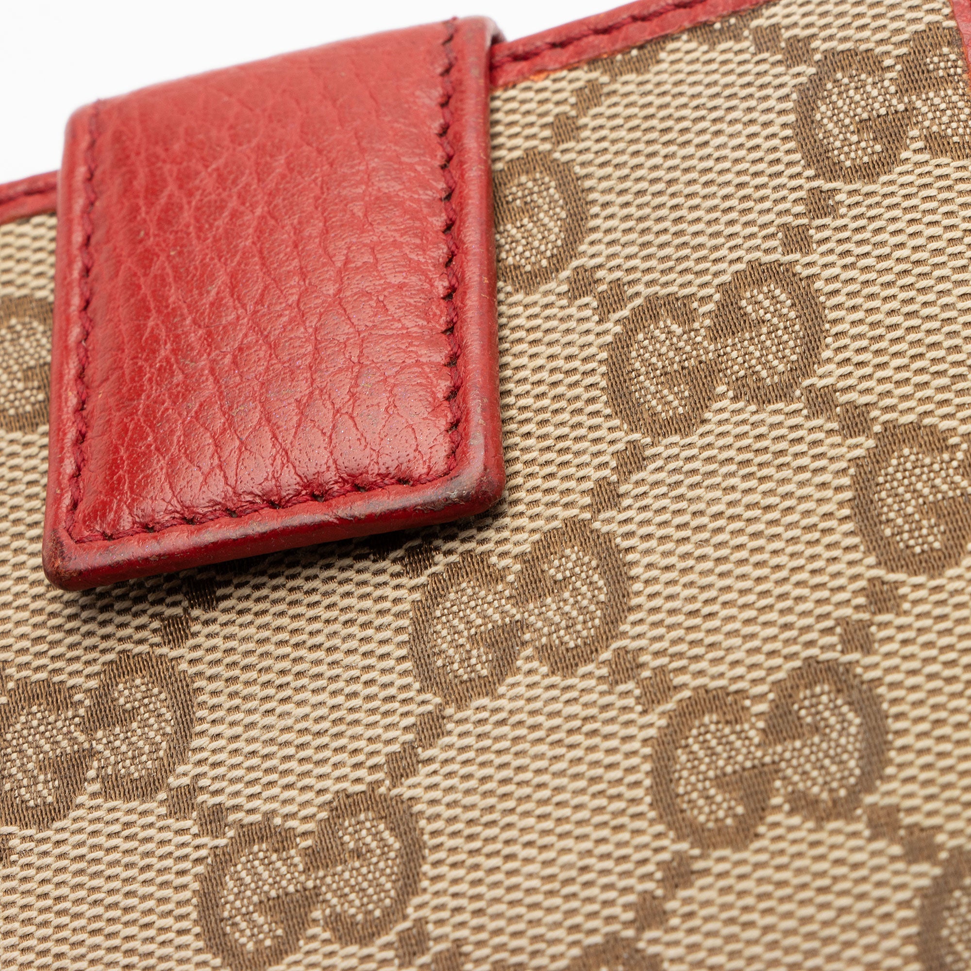 Gucci GG Canvas Zip Around Compact Wallet