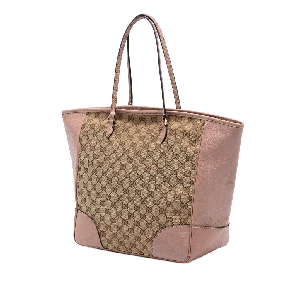 Gucci GG Canvas and Leather Bree Tote