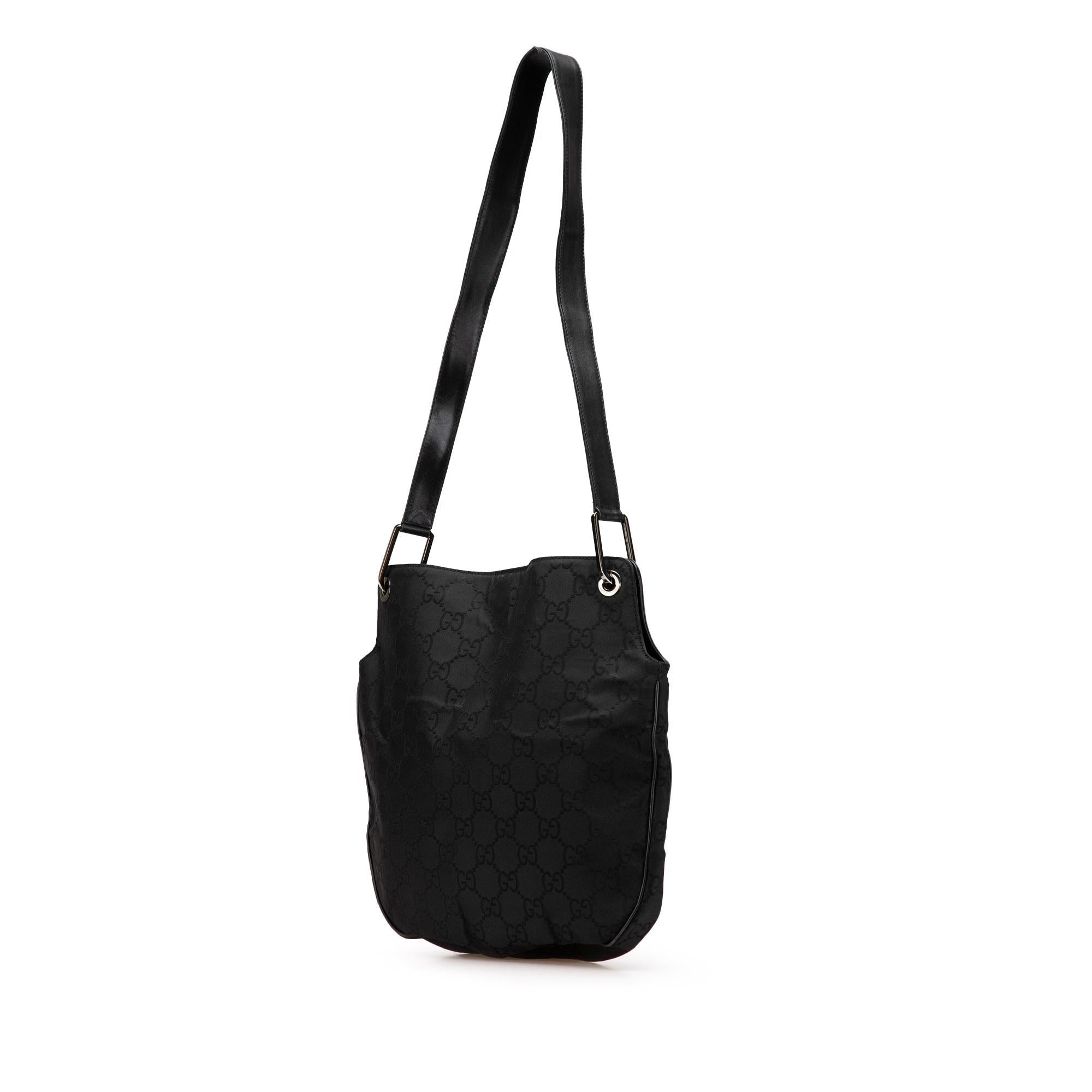 Gucci GG Canvas and Leather Shoulder Bag