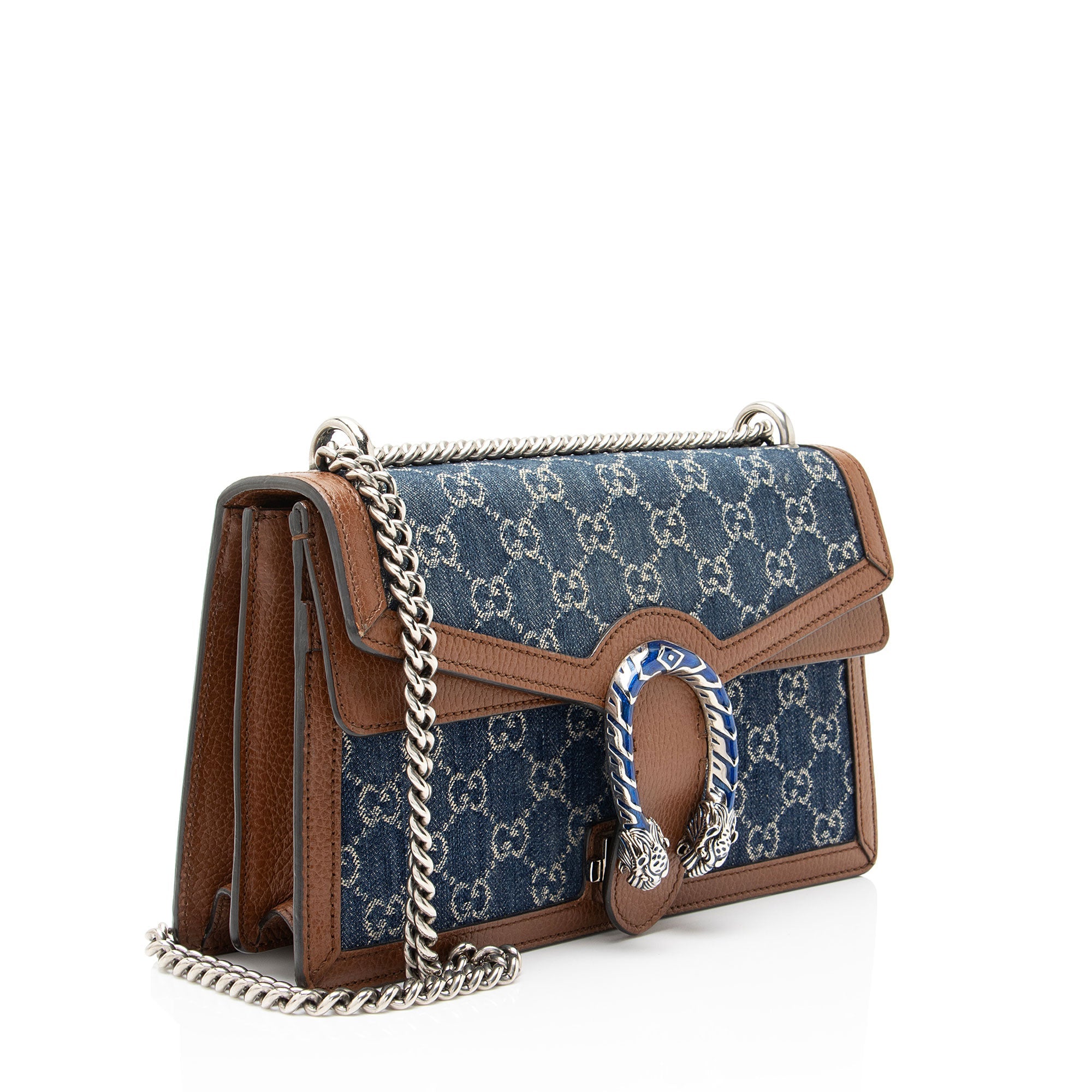 Gucci GG Denim Dionysus Medium Shoulder Bag