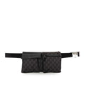 Gucci GG Denim Double Pocket Belt Bag