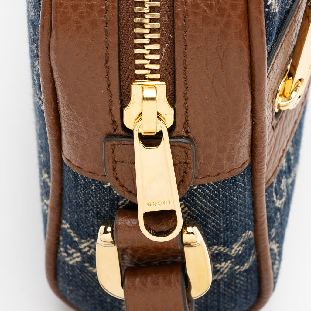 Gucci GG Denim Ophidia Mini Shoulder Bag