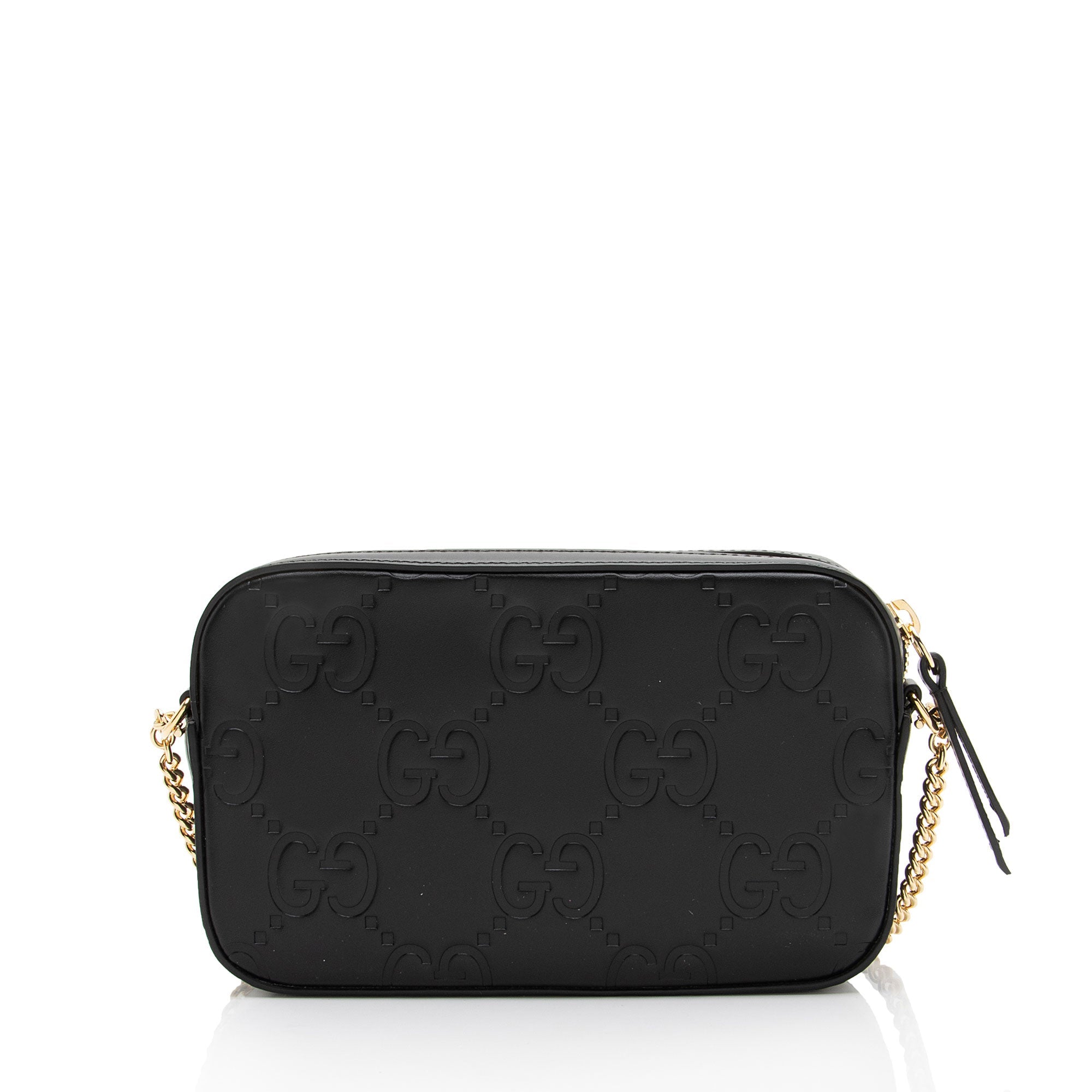 Gucci GG Debossed Leather Mini Shoulder Bag