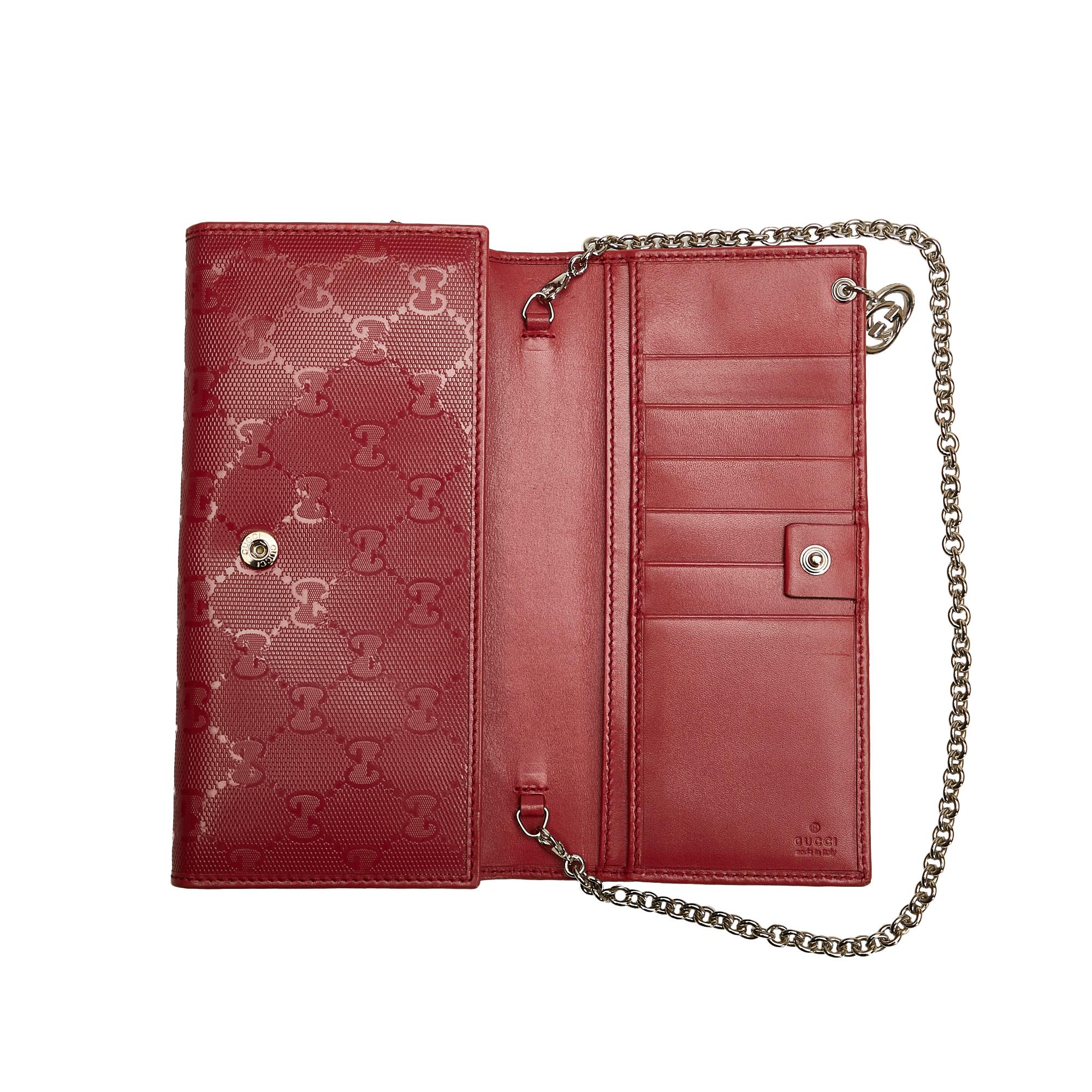 Gucci GG Imprime Wallet On Chain (SHG-clxtl4)