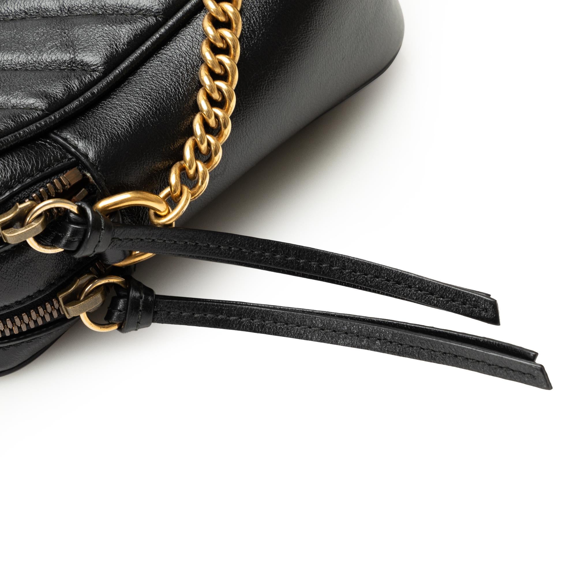 Gucci GG Marmont Double Zip Camera Bag (SHG-KSLWSR)