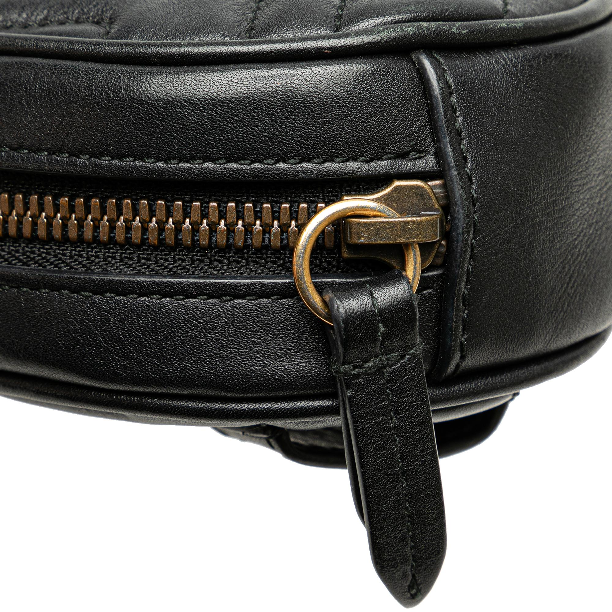Gucci GG Marmont Leather Matelasse Belt Bag