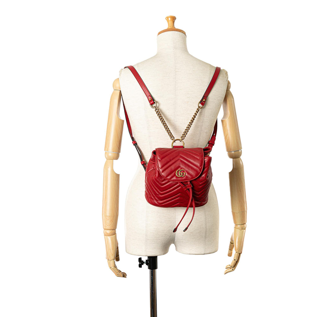 Gucci GG Marmont Matelasse Backpack (SHG-FFaOxi)