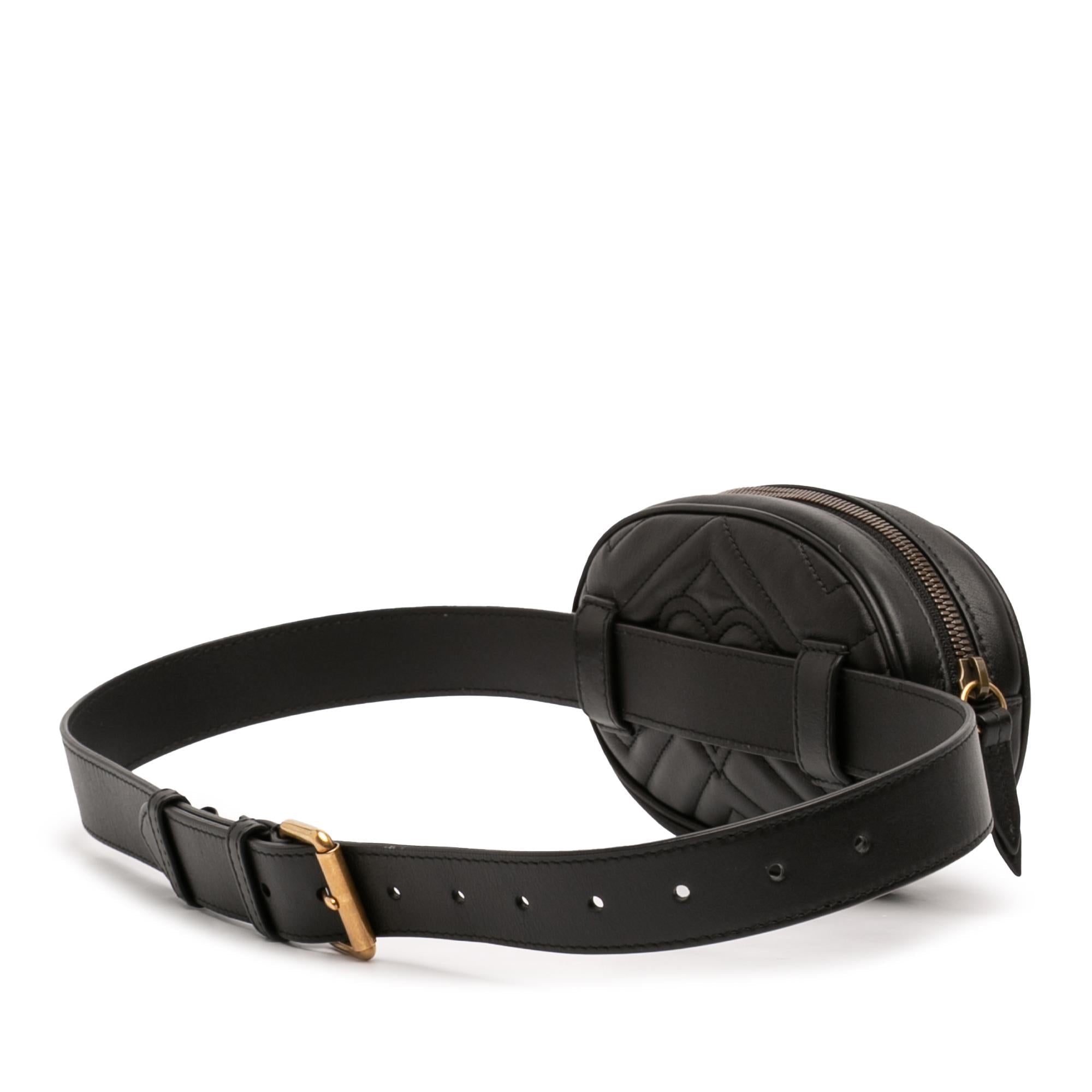 Gucci GG Marmont Matelasse Leather Belt Bag