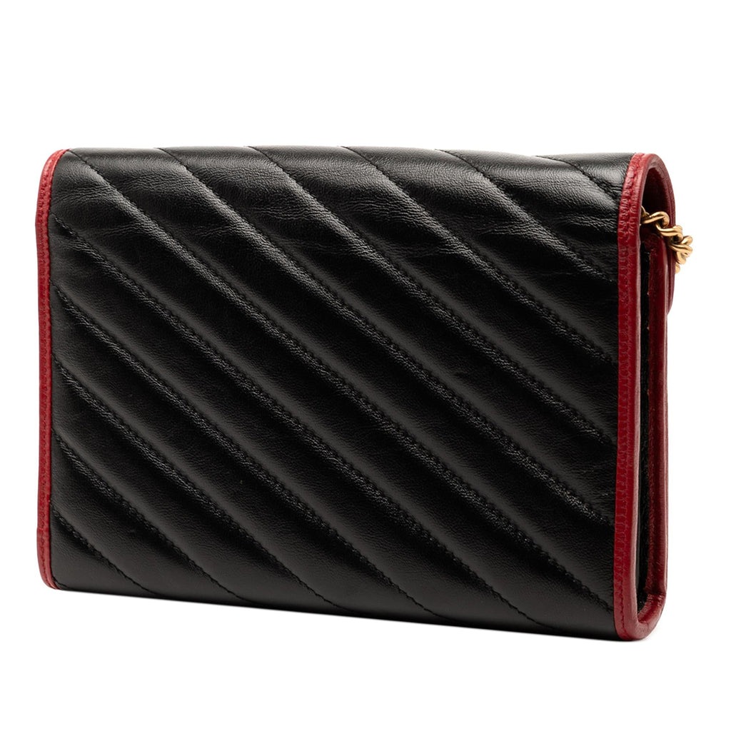 Gucci GG Marmont Matelasse Leather Torchon Wallet On Chain
