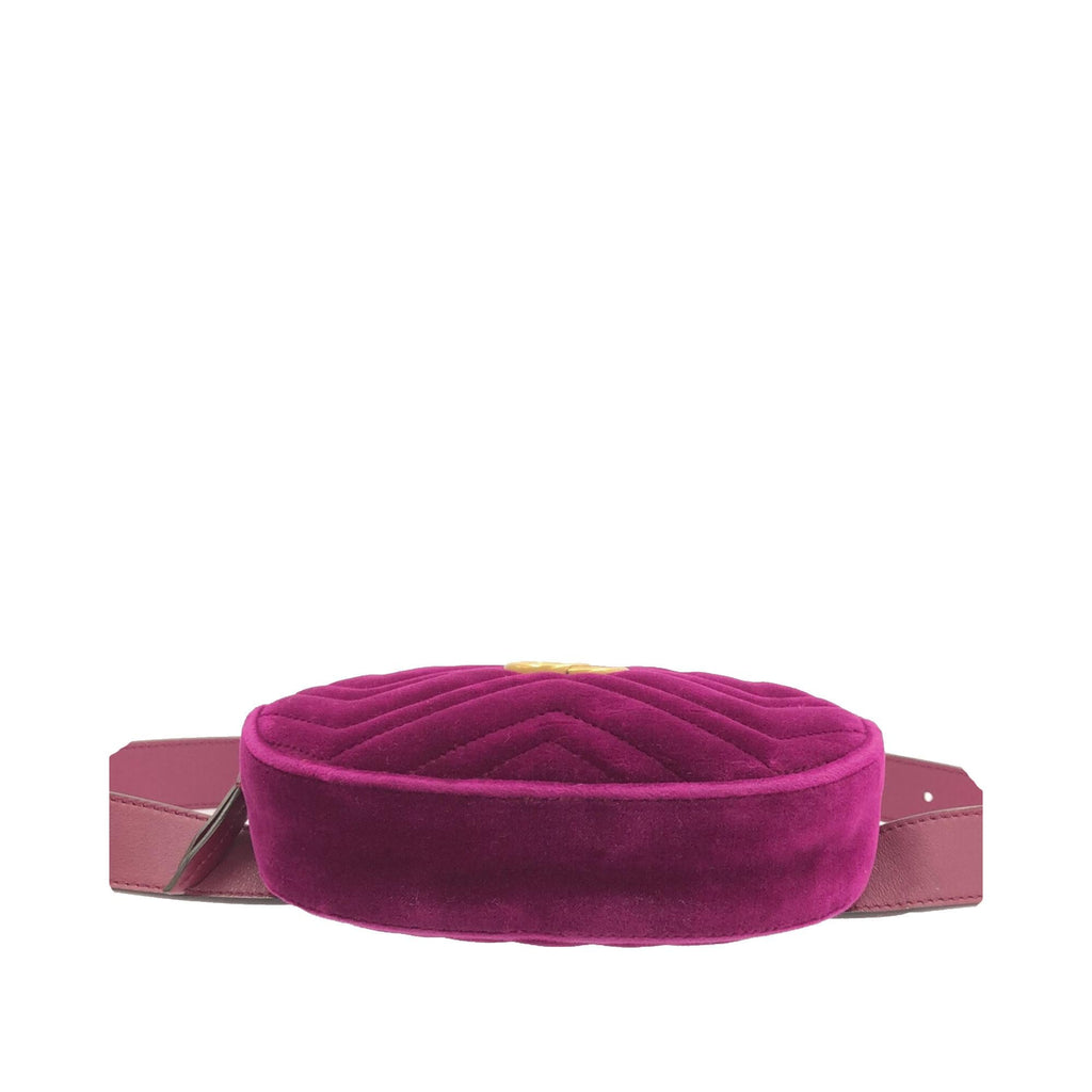Gucci GG Marmont Velvet Belt Bag (SHG-OGdEfS)