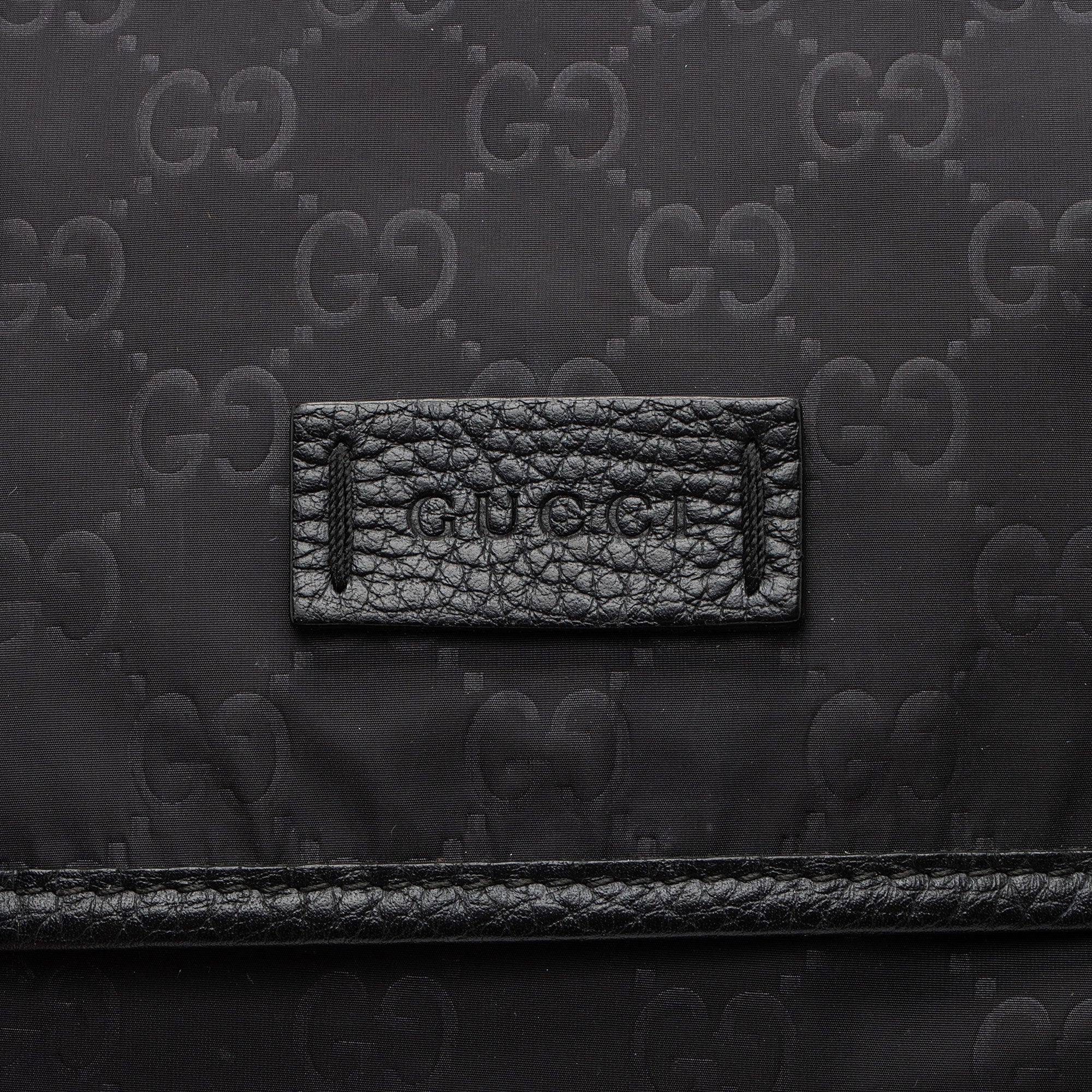 Gucci GG Nylon Double Buckle Messenger