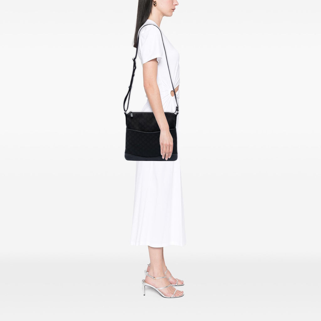 Gucci GG Nylon Flat Messenger Bag