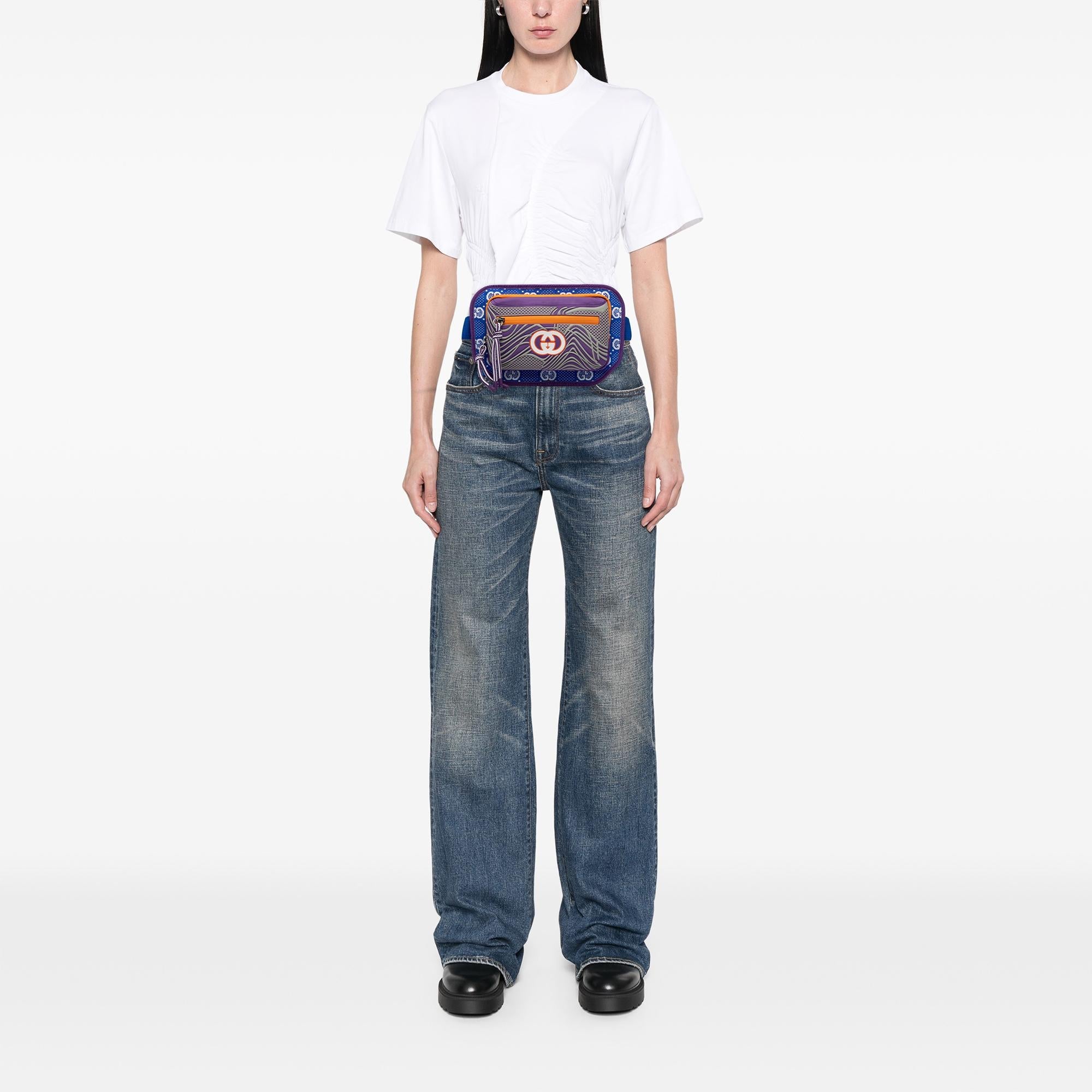 Gucci GG Nylon and Rubber Belt Bag