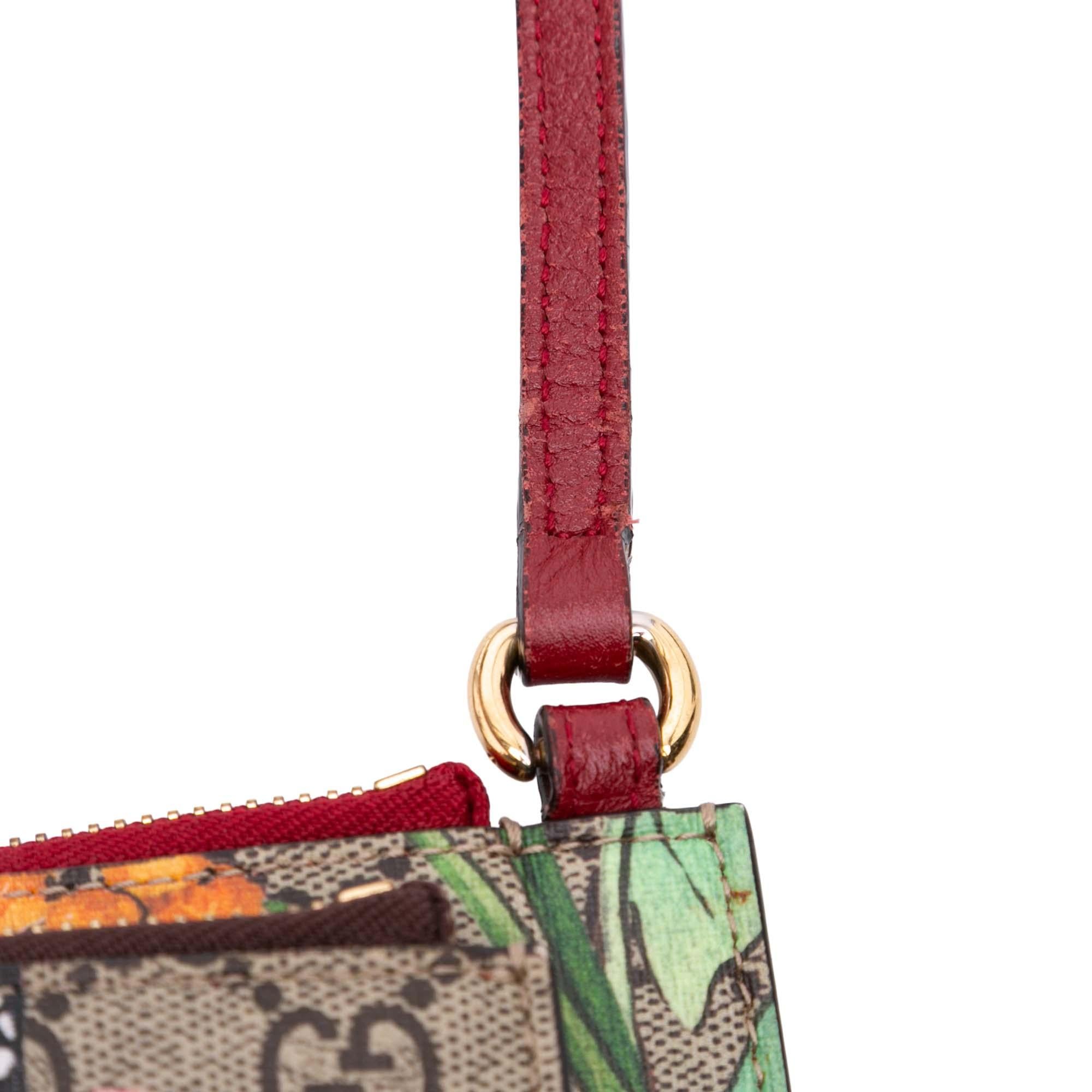 Gucci GG Supreme Bengal Double Zip Pochette