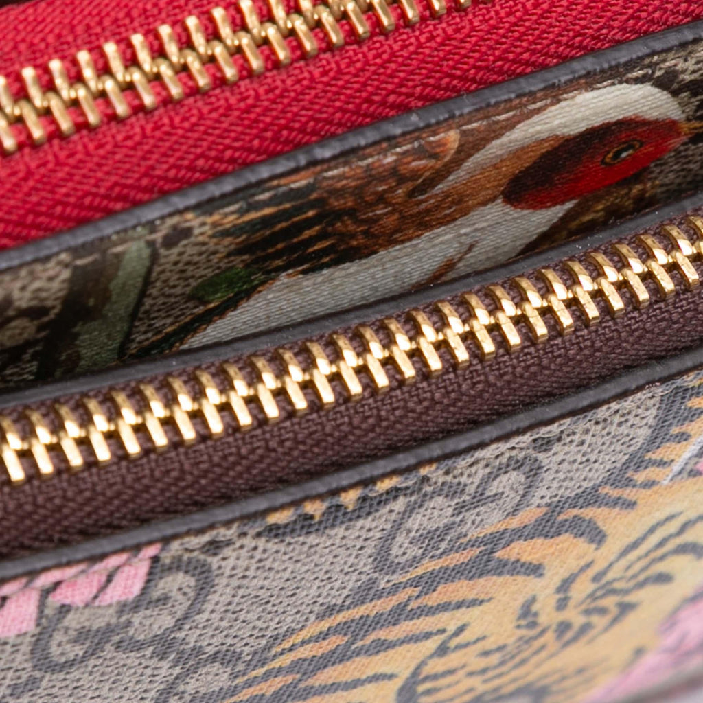 Gucci GG Supreme Bengal Double Zip Pochette
