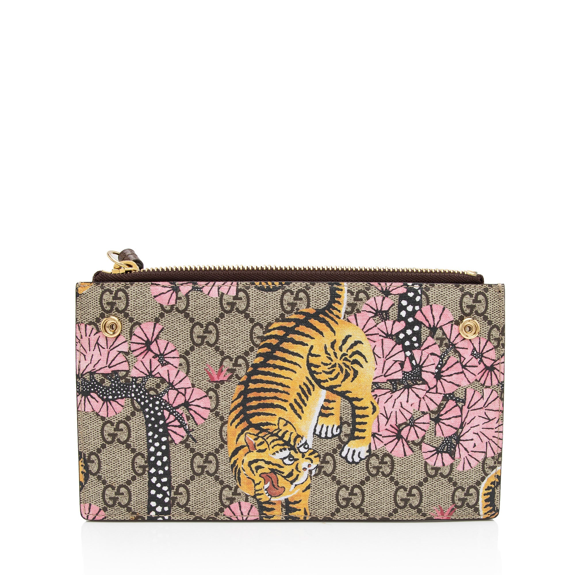Gucci GG Supreme Bengal Tiger Pouch Crossbody (SHF-pKsW2V)