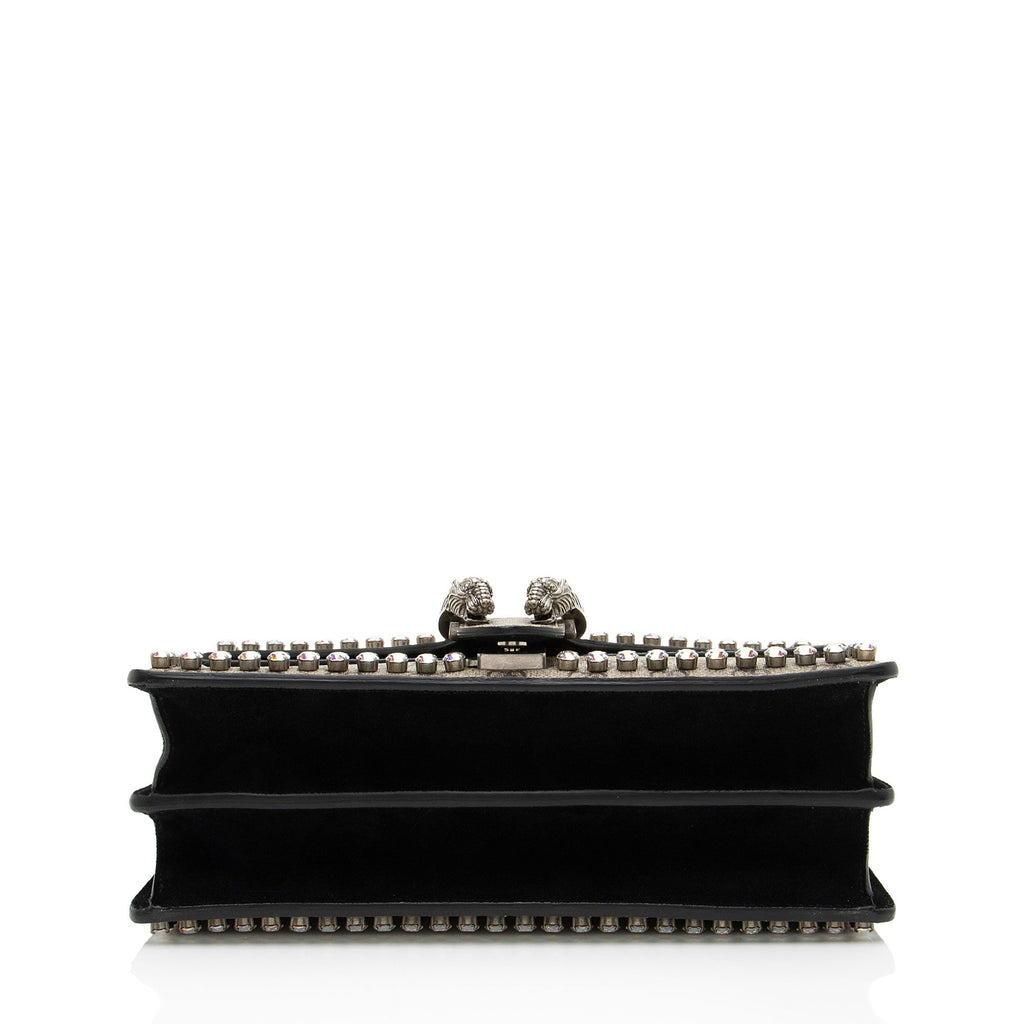 Gucci GG Supreme Crystal Studded Dionysus Medium Shoulder Bag