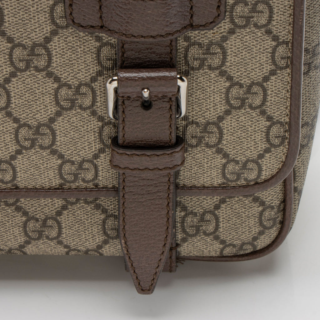 Gucci GG Supreme Double Buckle Messenger