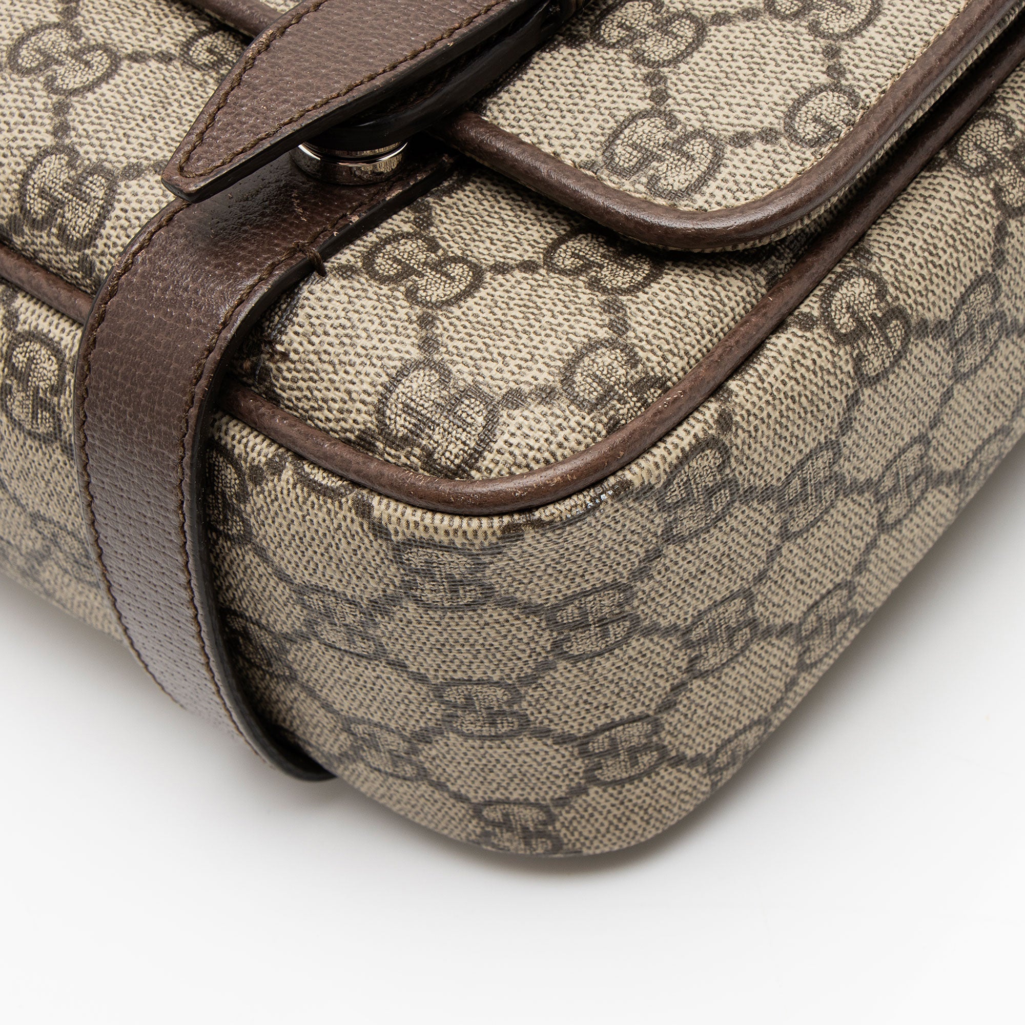 Gucci GG Supreme Double Buckle Messenger