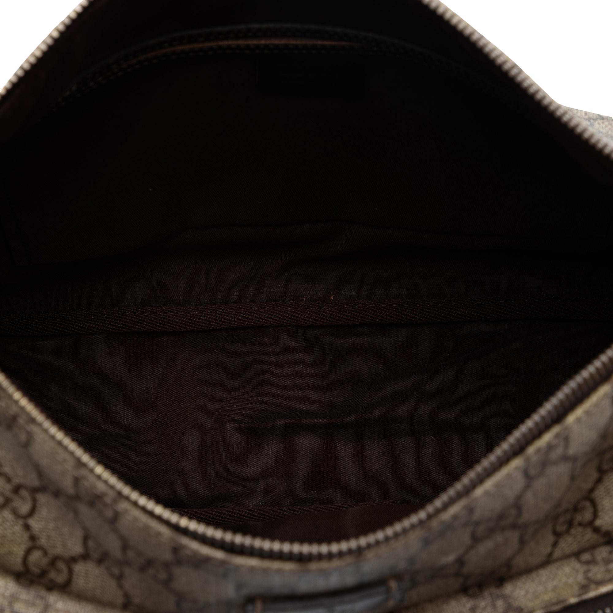 Gucci GG Supreme Double Pocket Crossbody