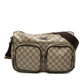 Gucci GG Supreme Double Pocket Crossbody