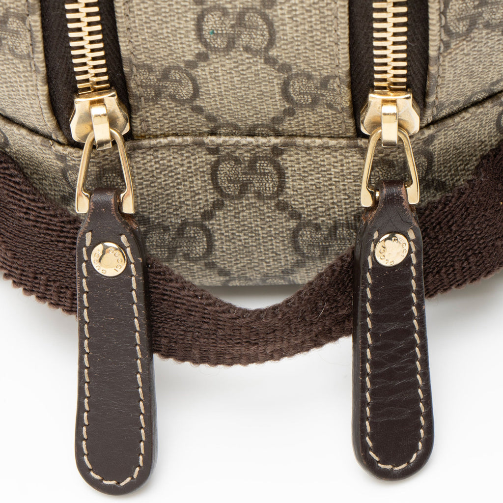 Gucci GG Supreme Double Zip Toiletry Case