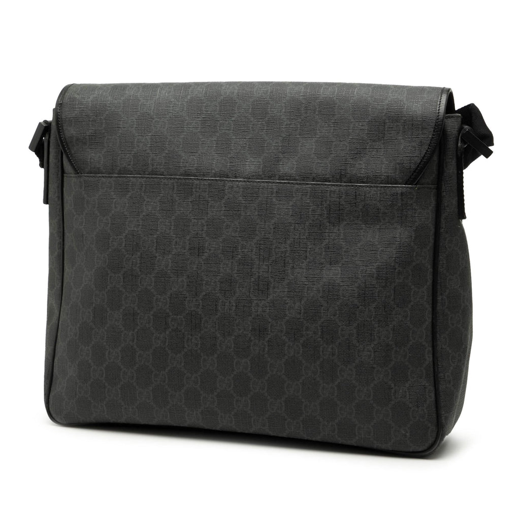Gucci GG Supreme Flap Messenger Bag