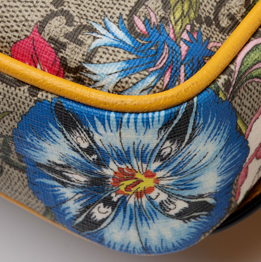 Gucci GG Supreme Flora Ophidia Medium Belt Bag (SHF-MQx9zI)