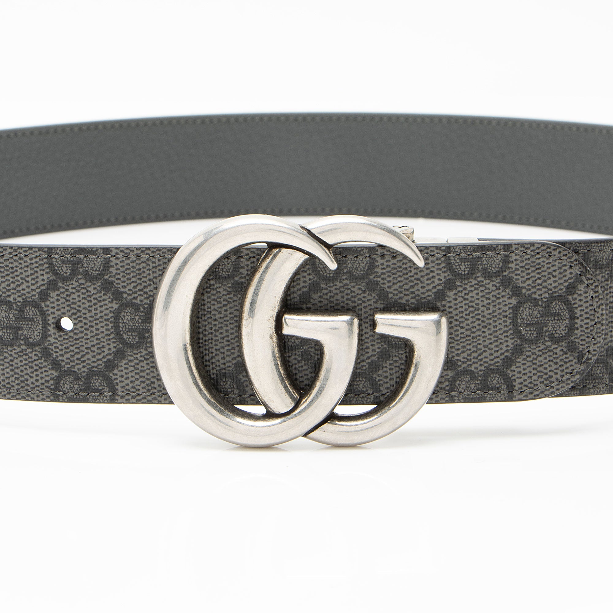 Gucci GG Supreme GG Marmont Reversible Belt - Size 34 / 85