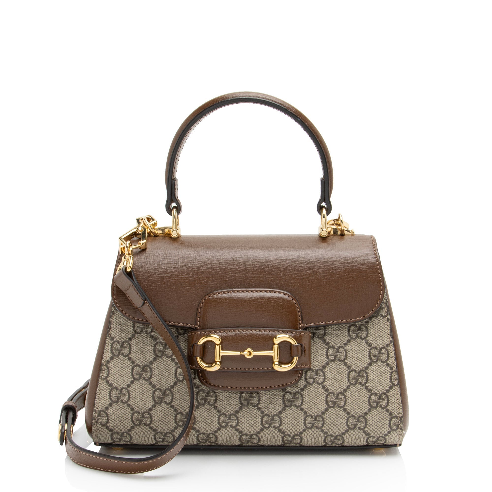 Gucci GG Supreme Horsebit 1955 Small Chain Top Handle