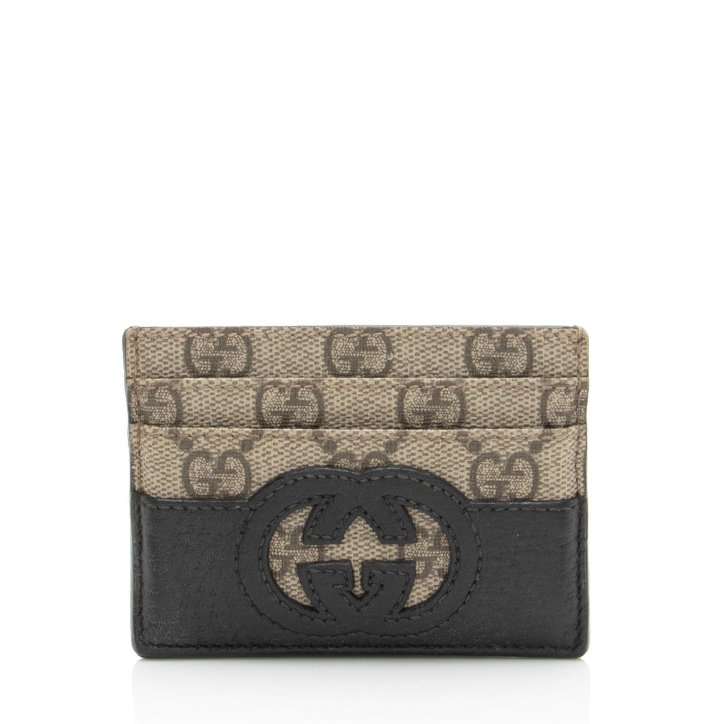 Gucci GG Supreme Interlocking G Card Holder