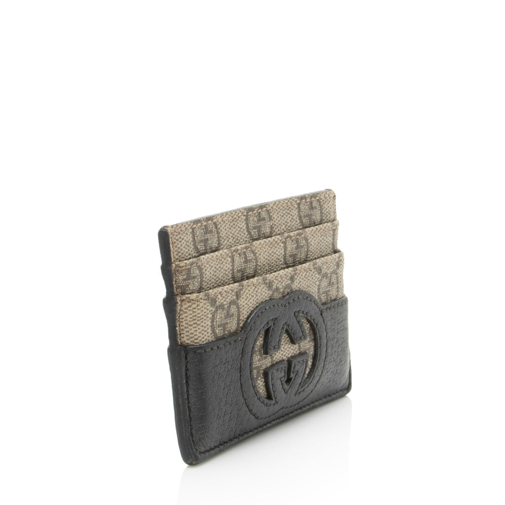 Gucci GG Supreme Interlocking G Card Holder