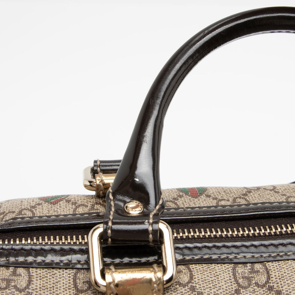 Gucci GG Supreme Tattoo Hearts Joy Boston Bag (SHF-H1LsWc)