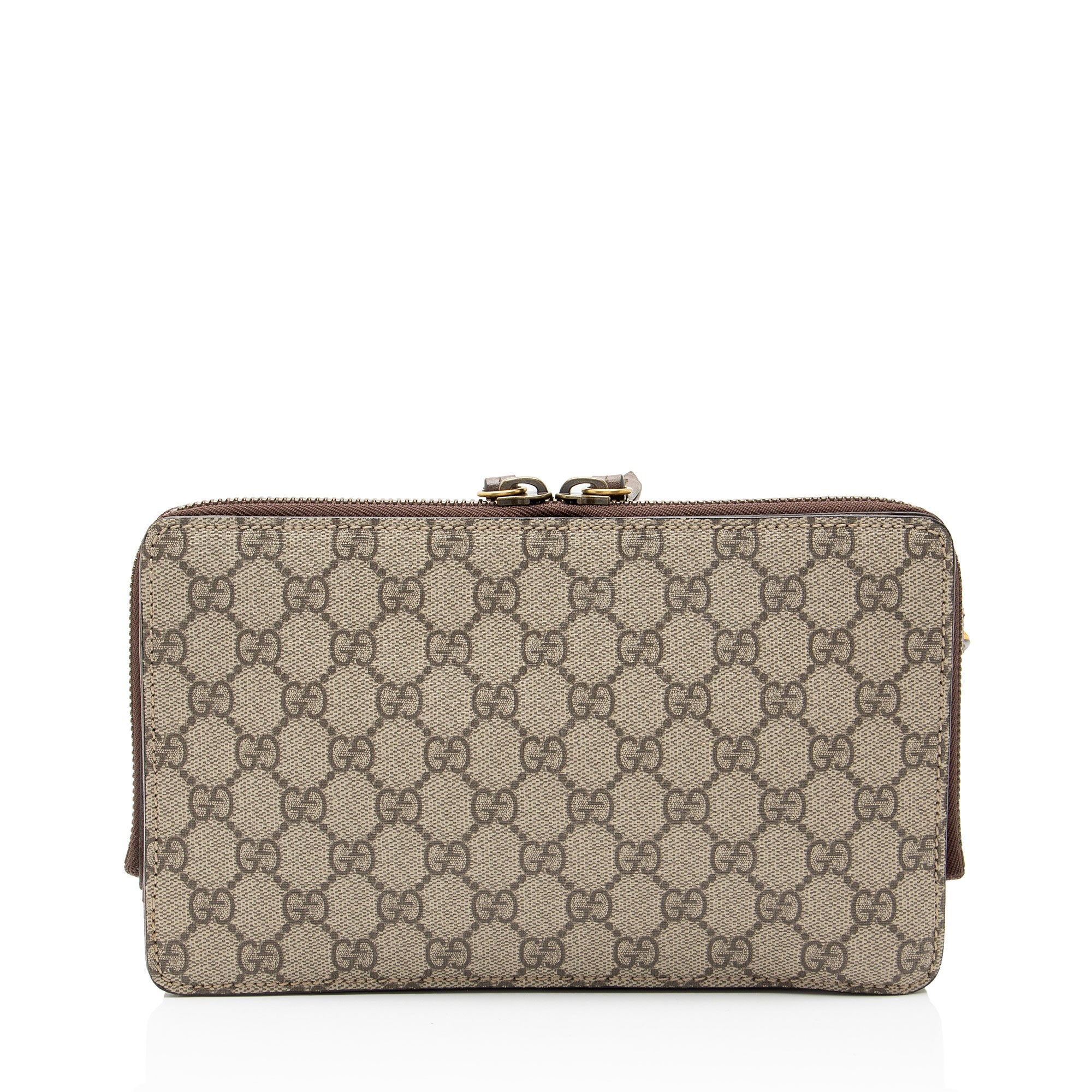 Gucci GG Supreme Leather Tiger Document Crossbody