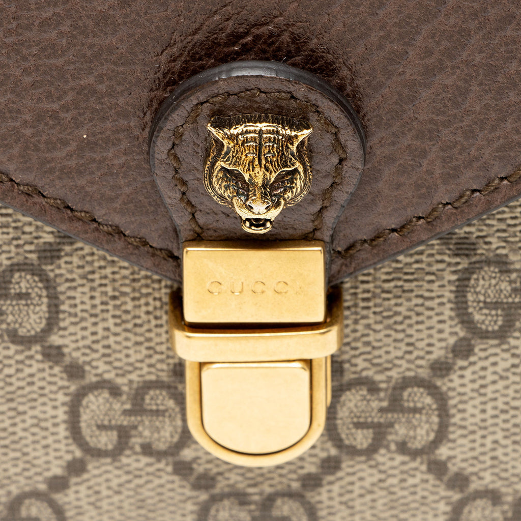Gucci GG Supreme Leather Tiger Document Crossbody